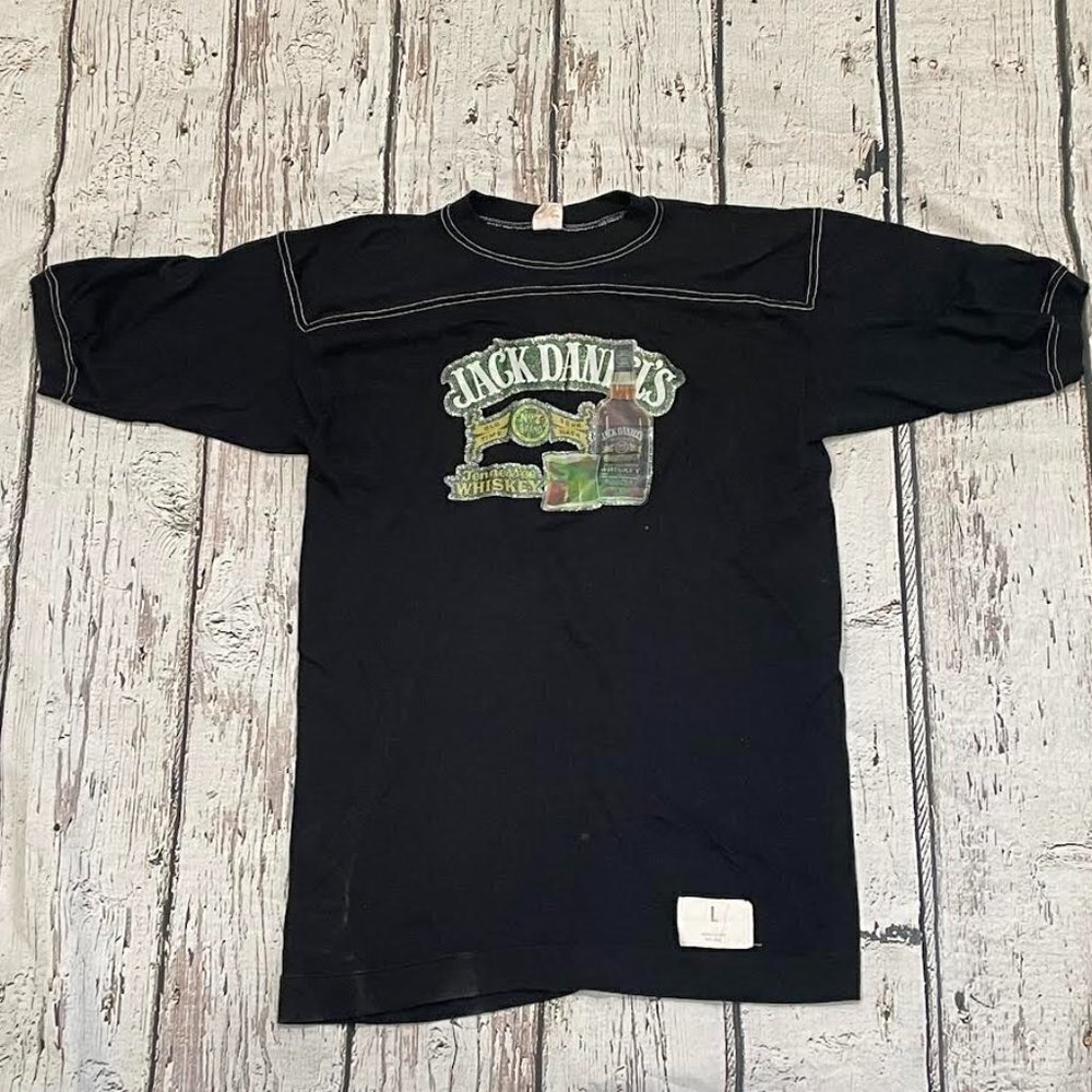 Vintage Jack Daniels Tennessee Whiskey 1980s Graphic Tee Tshirt